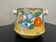 Original Clarice Cliff Canterbury Bells Pattern Biscuit Barrel Bizarre Mint