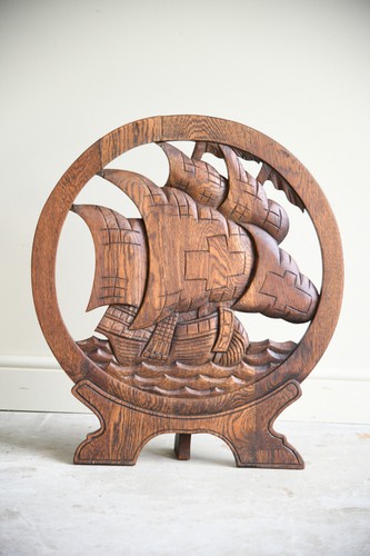 Arts crafts carved oak - crafts,