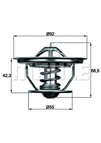 Coolant thermostat for scania - coolant,