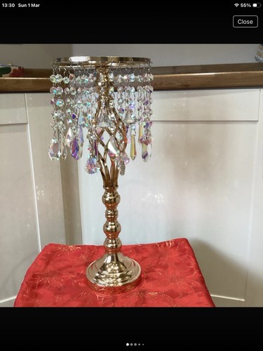 Table centre piece crystals - table,