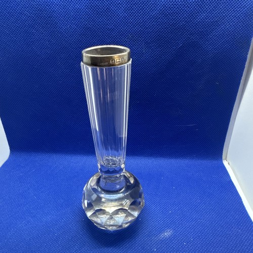 Antique glass bud vase - glass,