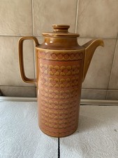 Hornsea Pottery Saffron Coffee Pot 1970s Vintage