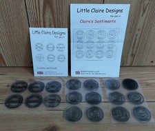 Clear Rubber Stamps x 18