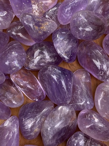 Amethyst brazilian tumblestone - brazilian,