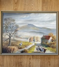 Vintage Framed Oil Painting