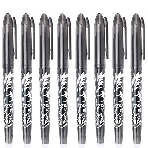 Black erasable pens rub - erasable,