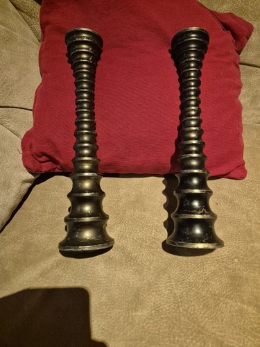 Hand carved metal candle - hand,