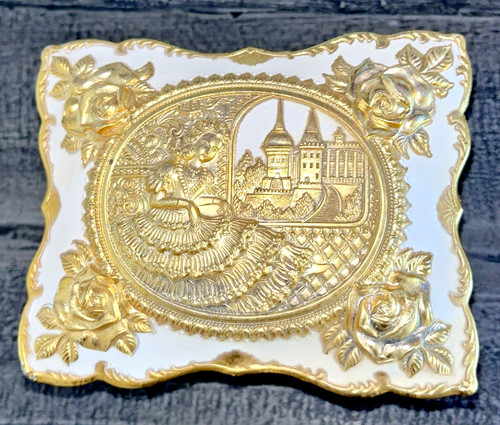 Vtg sankyo victorian enamel - victorian,