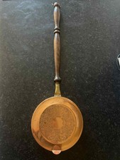 Wall Hanging Victorian Bed Warmer Copper. Made In England