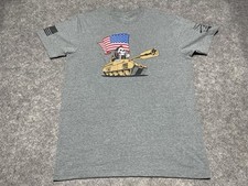 SIZE MATTERS Grunt Style Gray MEDIUM Tank USA Infidel Army Military War Shirt