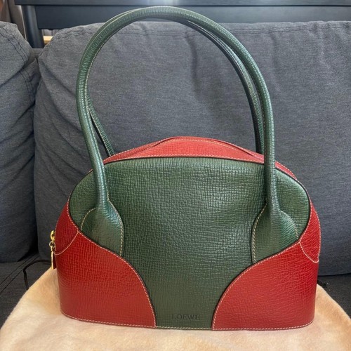 Loewe bicolor leather - leather, hand
