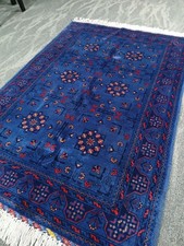 3x5 Blue Afghan Tribal Bokhara