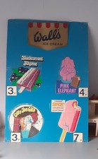 WALL'S ICE CREAM  METAL  SIGN  1960/70s ALL ORIGINAL  L@@K