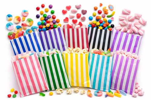 Candy bags striped sweet - candy,