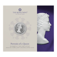 2026 Portraits of Queen Elizabeth II - 01 Mary Gillick Effigy £5 BU
