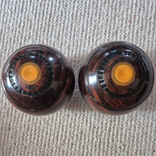 Wooden lawn bowls - wooden,