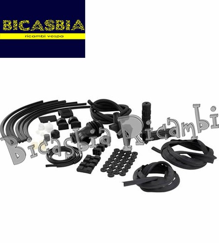 13829 kit rubber all - -, black