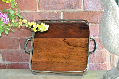 Vintage square serving - in,