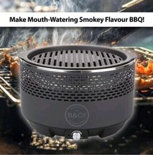 Smokeless BBQ Grill in Grey With Carrying Bag Summit B - Co Alfresco Smokeless