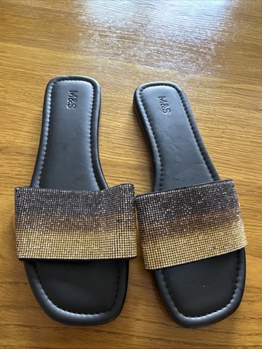 Marks spencer black slip on - marks,