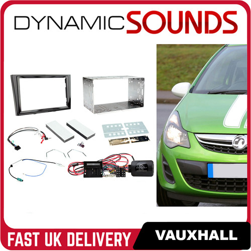 Double din fascia steering - double,