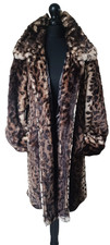 Roman Faux Leopard Fur Coat