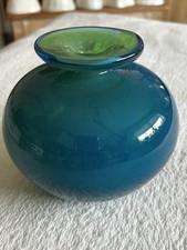 Mdina Art Glass Squat Bottle Vase Michael Harris Period Early And Rare