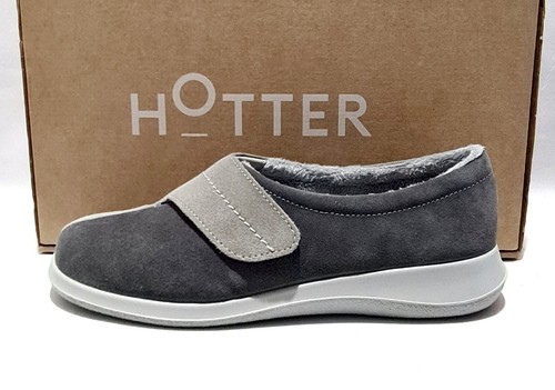 Hotter wrap slippers grey - wrap,