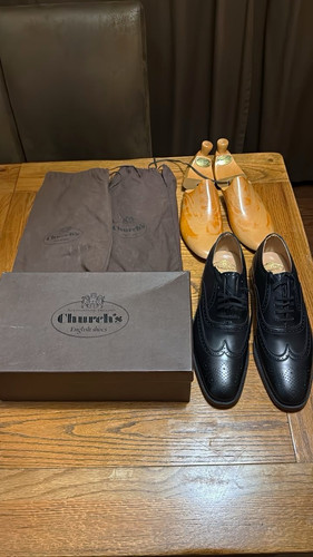Church men black leather - church's,