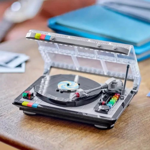 Retro record player building - player,