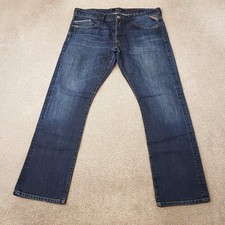 Replay Mens Jeans 36x32 Blue