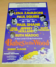 Lena Zavaroni Paul Shane Hi De Hi Ruth Madoc Birmingham Theatre Panto Flyer 1981