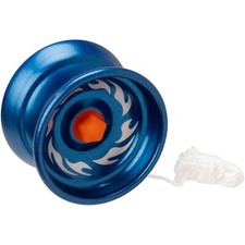 Retro Metal YoYo Toy – Blue Aluminium Alloy Trick YoYo for Kids & Adults UK