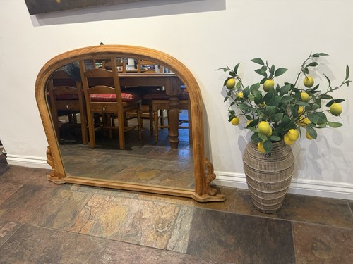 Arched ornate pine framed wall - arched,