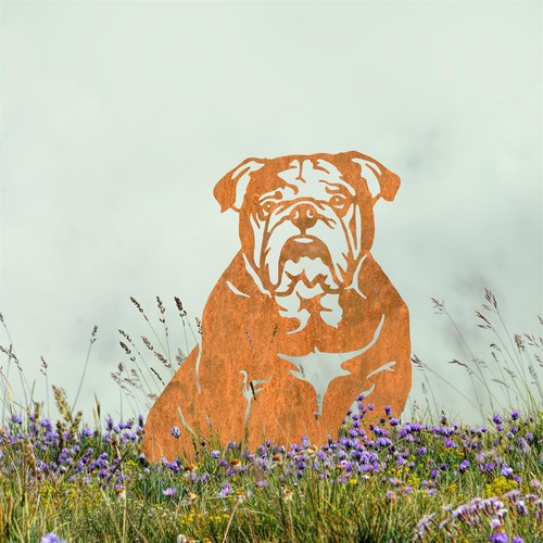 Rustic english bulldog - english,
