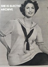 Vtg 1954 Knitting Pattern