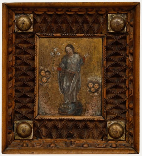 18th century oil immaculate - oil,
