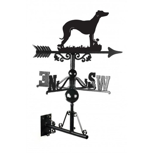 Whippet dog weathervane - whippet,