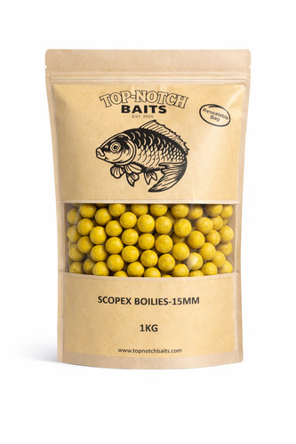 Scopex boilies 15mm 1kg carp - boilies,