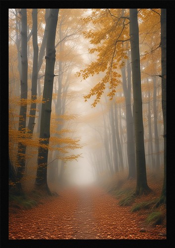 Soft forest path framed - forest,