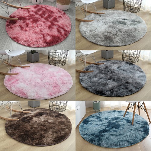 Shaggy area rug - tie, dye