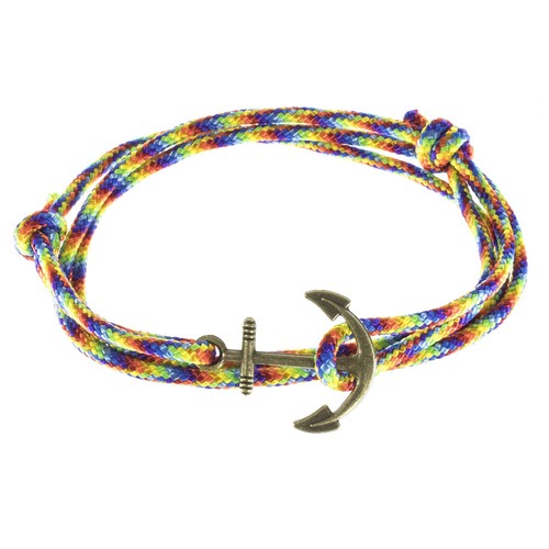 Nylon adjustable wrap bracelet - nylon,