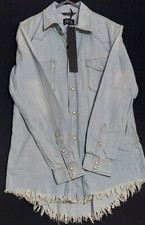 Unisex Long sleeve button down