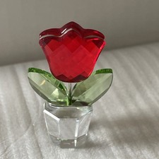Swarovski Crystal Red Tulip In