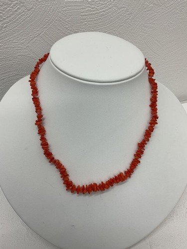 Coral vintage necklace orange - vintage,