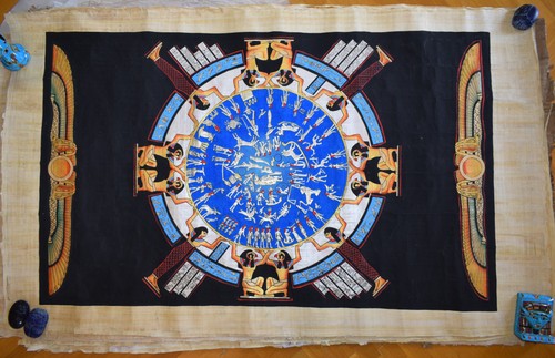 5ft 3ft hand - hand-painted, dendera