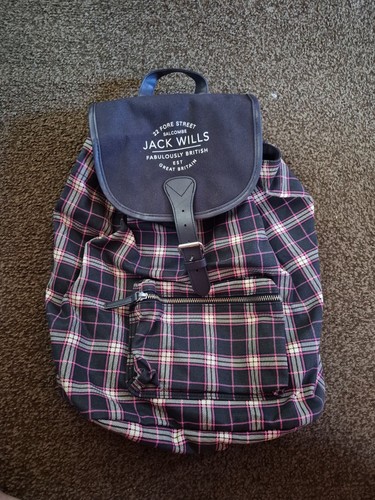 Jack wills chequered backpack - wills,