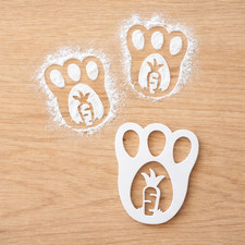 Easter Bunny Feet Stencil