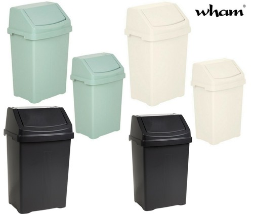 50l plastic swing top - plastic, dust