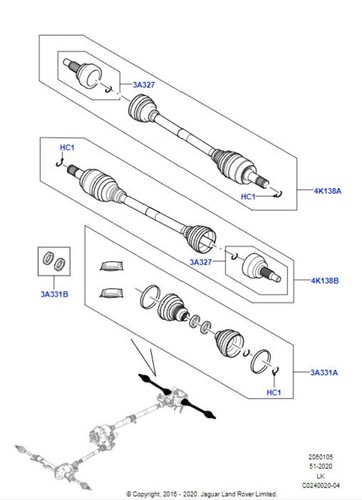 Discovery rear drive shaft - drive,